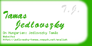 tamas jedlovszky business card